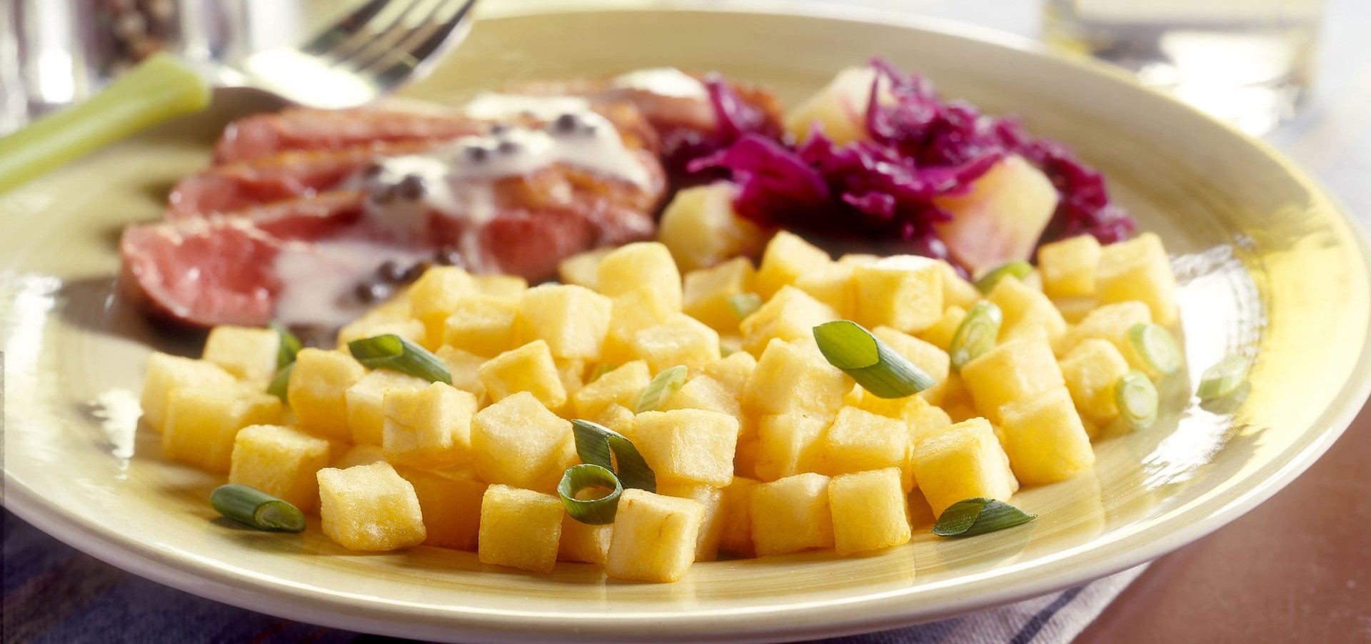 Aviko diced potato header