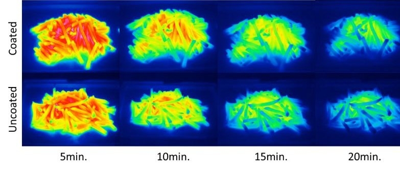 Heatmap coated fries