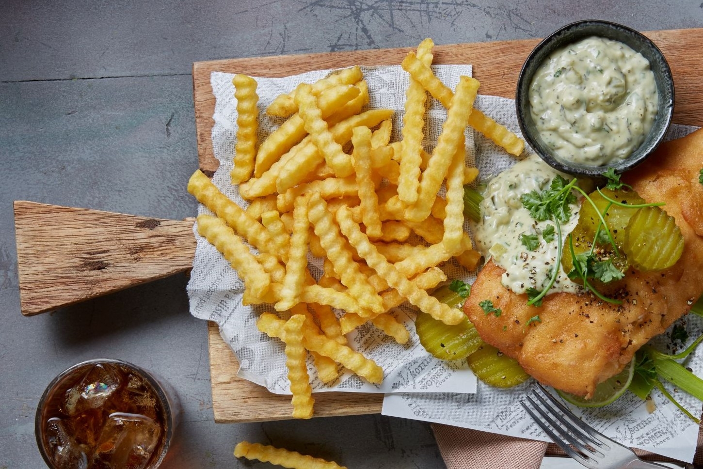 Crinkle fries 