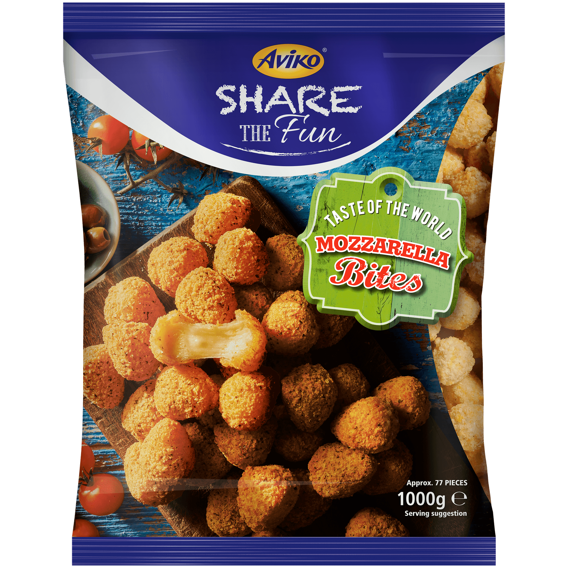 packshot Aviko Mozzarella Bites