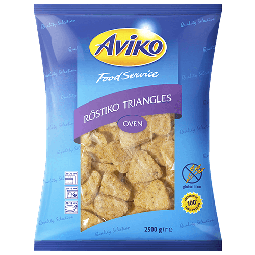 740505 Aviko Rostiko Triangles oven 2500g