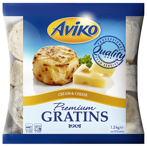 801751 Aviko Premium gratin cream and cheese 1500g