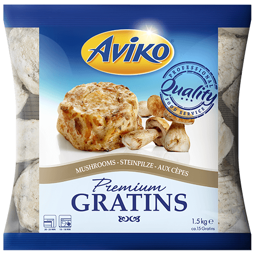 801754 Aviko Gratin Mushroom 1500G