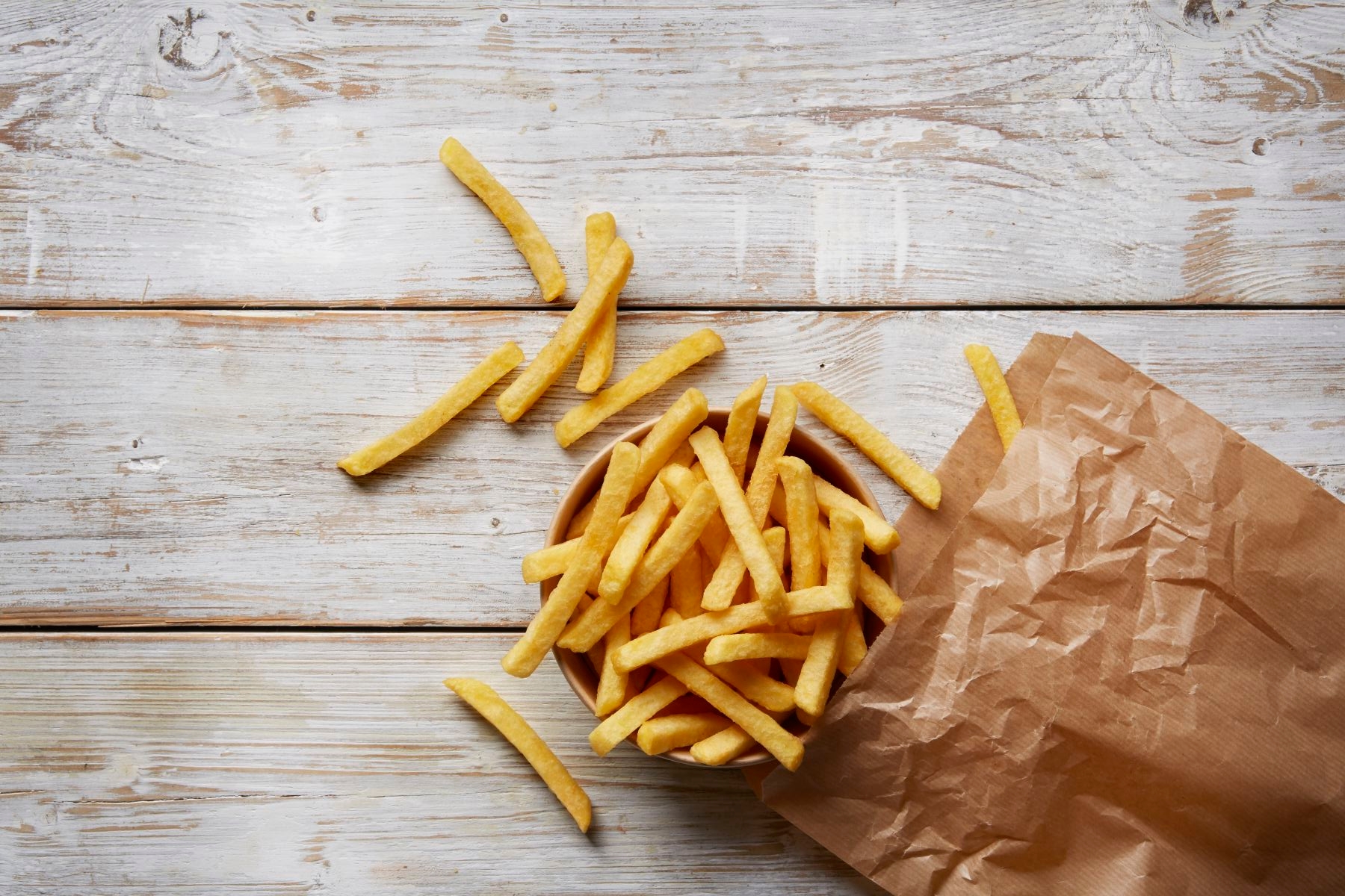 Supercrunch coated fries for delivery