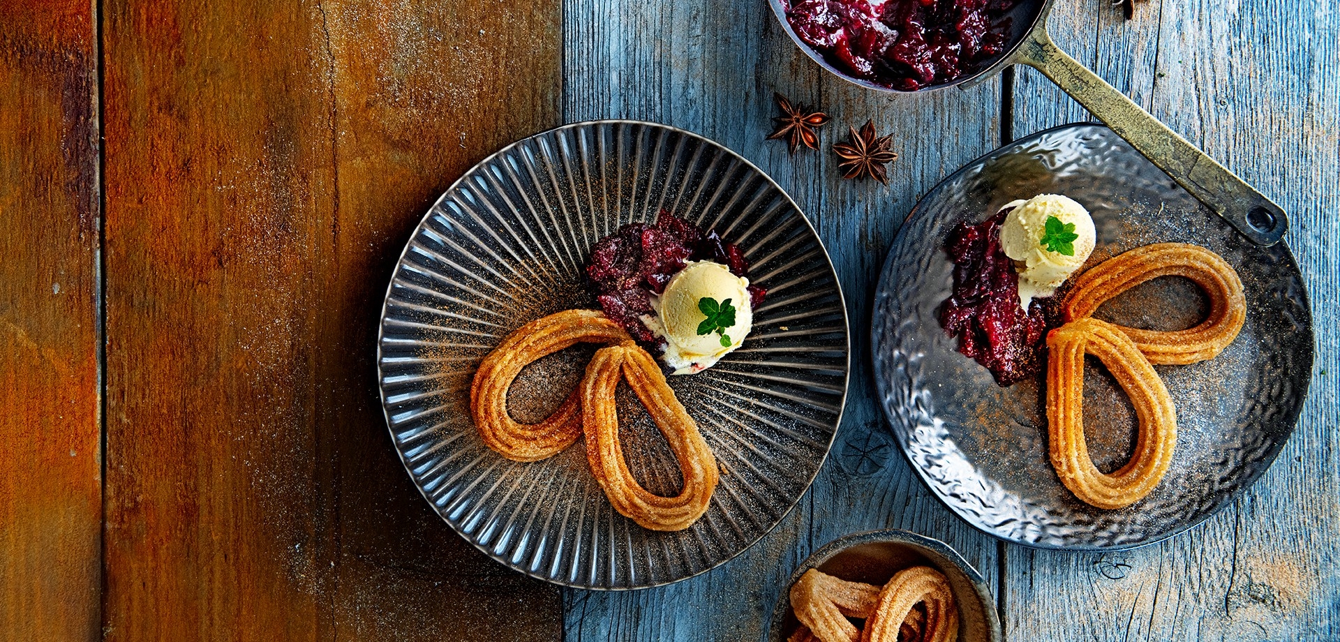 Churros met cranberry 