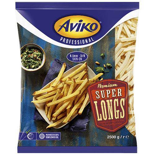 806918 Aviko Premium Super Longs 9,5mm skin on 2500g