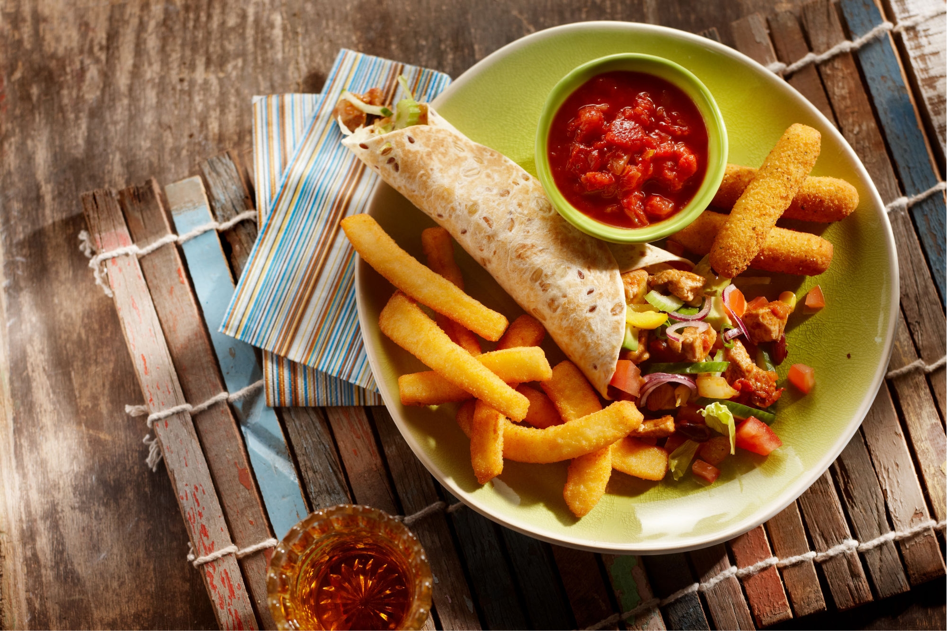 Aviko wrap mozzarella fingers and calamari