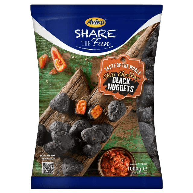 Aviko chilli dheddar black nuggets 1000g