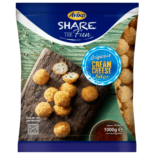 Aviko packshot of Cream cheese snack