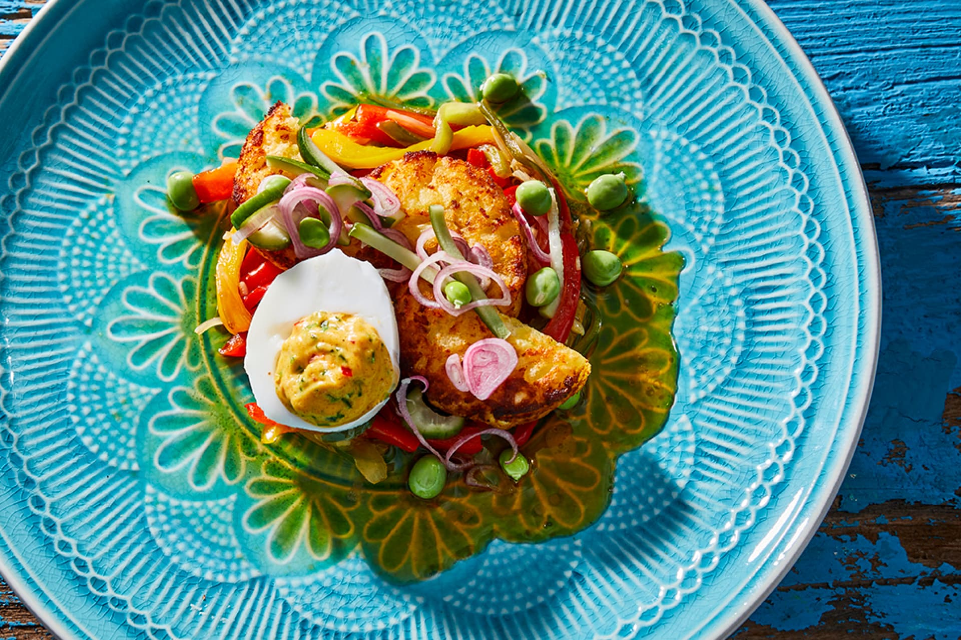 Recept image Lecsó a la Primavera on rösti