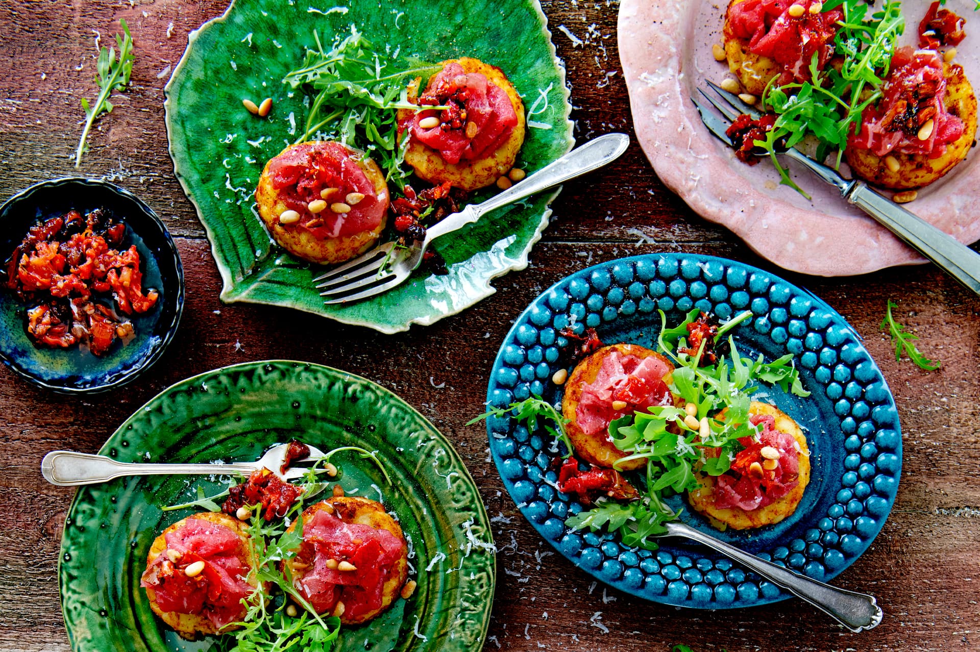 Recept image Rosti Rounds Carpaccio