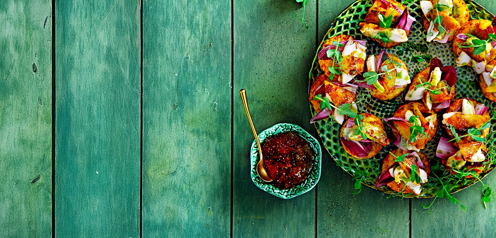 recipe-hash-browns-with-sticky-mango-grilled-chicken-and-chive-oil
