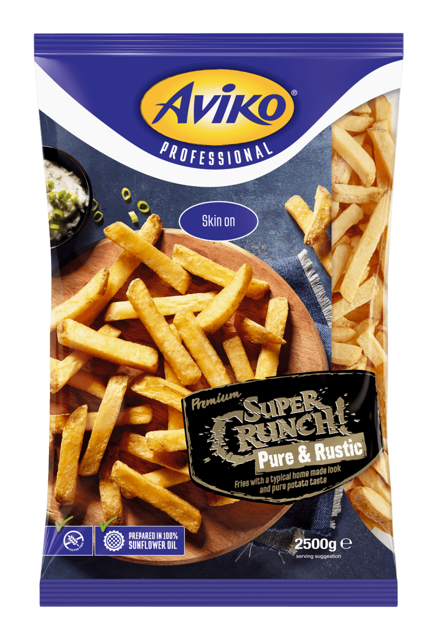Aviko packshot super crunch pure and rustic